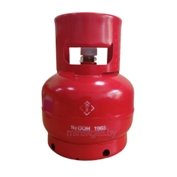 Баллон газовый бытовой NOVOGAS - 5 литров (с клапаном и знаком)