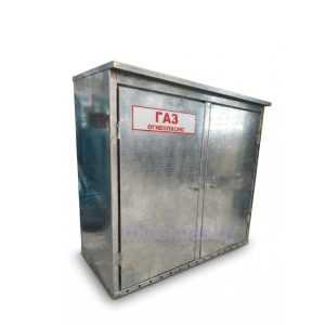 Ящик (шкаф) металлический для двух газовых баллонов 450х800х800 (0,8 мм), Беларусь